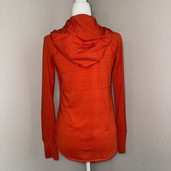 Athleta Pacifica Baja Jacket On Fire Orange Full Zip Hoodie Size XS Activewear - Picture 3 of 7